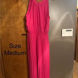 Vibrant Pink Sleeveless Dress - Medium